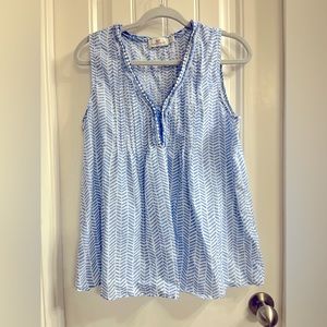 Vineyard Vines - Chevron Geo Pin tuck- Size L - Brand New W/out Tags